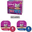 Show in main carousel: Whiskas Seafood Selections Variety Pack Whitefish & Tuna, Savoury Salmon Pate Wet Cat Food, 100-g tray, case of 12 slide 2 of 6