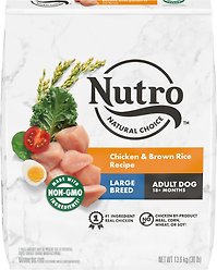 Nutro Natural Choice Large Breed Chicken & Brown Rice Dry Dog Food, 13.6-kg bag