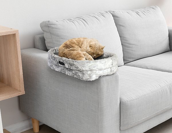 Show full view: Omega Paw Sofur Cuddle Dog & Cat Bed, Grey, Regular slide 3 of 3