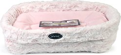 Omega Paw Sofur Cuddle Dog & Cat Bed, Pink, Regular