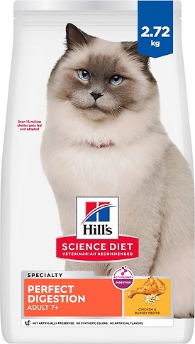 HILL'S SCIENCE DIET Adult 7+ Perfect Digestion Chicken Dry Cat