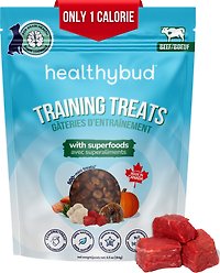 Healthybud Beef Soft & Chewy Low-Calorie Training Dog Treats, 6.5-oz bag