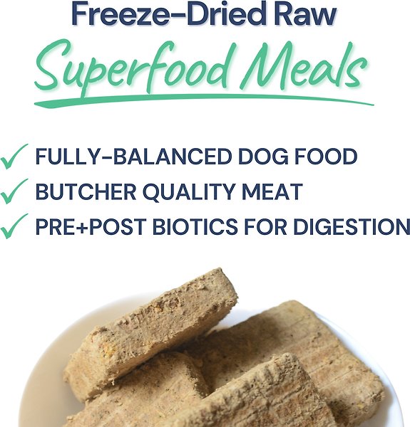 Show full view: Healthybud Beef Patties Rehydratable Square Meals Freeze-Dried Raw Dog Food, 14-oz bag slide 6 of 9