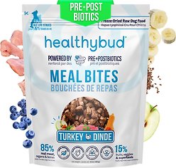Healthybud Turkey Meal Bites Freeze-Dried Dog Food, 14-oz bag