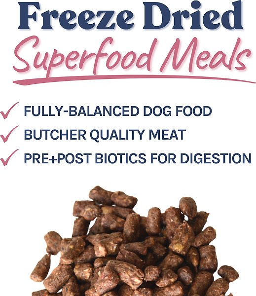 Show full view: Healthybud Lamb & Salmon Bites Kibble-Style Freeze-Dried Raw Dog Food, 14-oz bag slide 6 of 8
