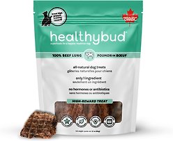 Healthybud Beef Lung High-Value Single Ingredient Dog Treats, 2.1-oz bag