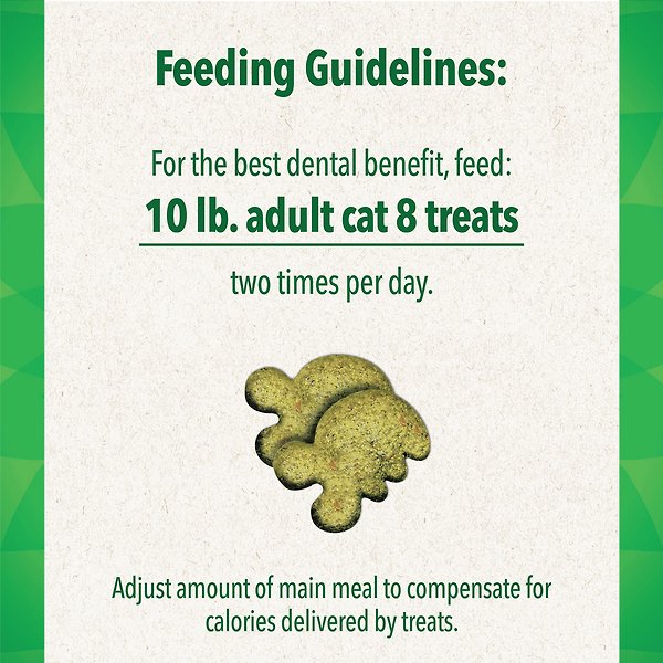 Show full view: Greenies Savory Salmon Flavour Adult Dental Cat Treats, 277-g tub slide 3 of 5