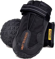 Muttluks Trackers All-Season Dog Boots, Black, 2 count, 3