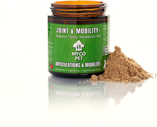 Show full view: Myco Pet Joint & Mobility Health Powder Dog Supplement, 30-g jar slide 3 of 6
