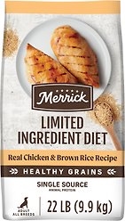 Merrick Healthy Grains Real Chicken & Brown Rice Dry Dog Food, 9.9-kg bag