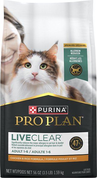 PURINA PRO PLAN LiveClear Adult Chicken & Rice Formula Dry Cat