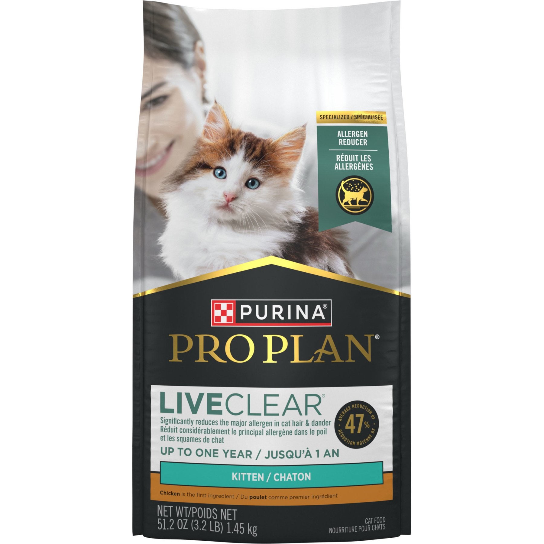PURINA PRO PLAN LiveClear Kitten Chicken & Rice Formula Dry Cat