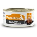 PureBites Duck Pate Dog Food Topper, 71-g can, case of 16