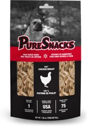 PureSnacks Chicken Breast Freeze-Dried Dog Treats, 56g/1.98-oz bag