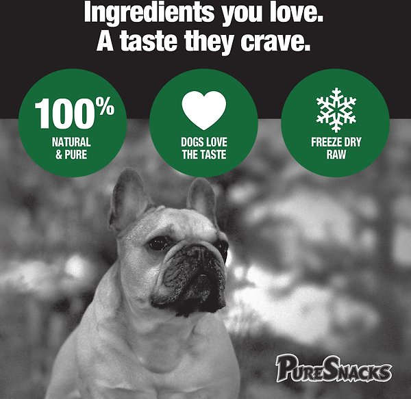 Show full view: PureSnacks Beef Liver Freeze-Dried Dog Treats, 410g/14.4-oz bag slide 4 of 9