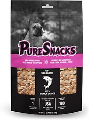PureSnacks Salmon Freeze-Dried Dog Treats, 100g/3.5-oz bag