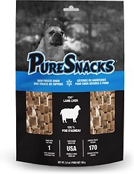 PureSnacks Lamb Freeze-Dried Dog Treats, 156g/5.5-oz bag