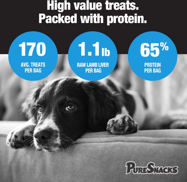 Show full view: PureSnacks Lamb Freeze-Dried Dog Treats, 156g/5.5-oz bag slide 6 of 8