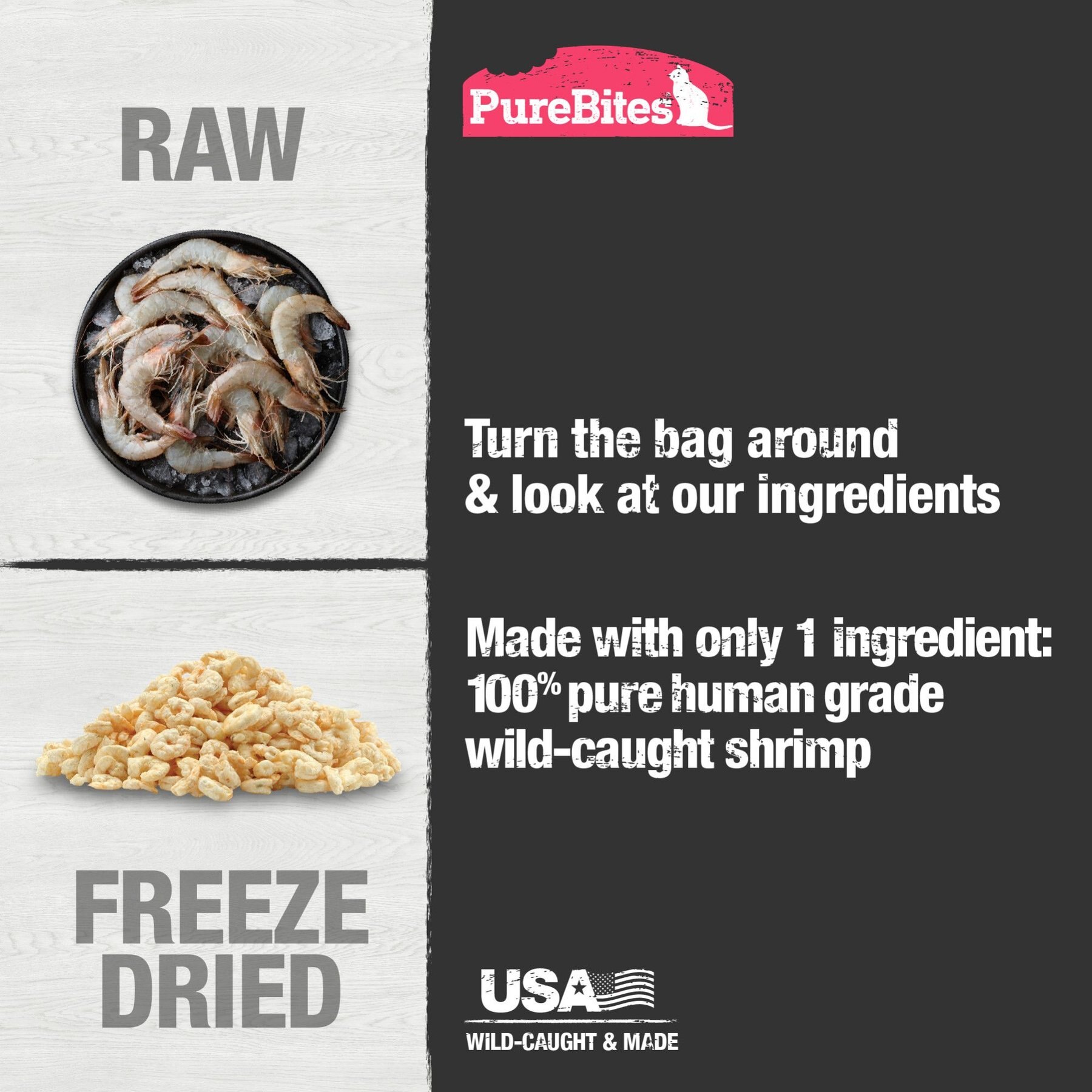 PureBites Shrimp Freeze-Dried Treats for Cats (0.38 oz)