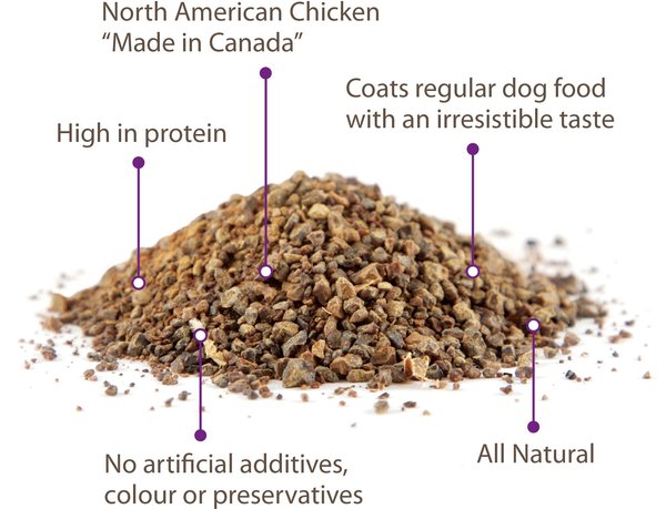 Show full view: Caledon Farms Sprinkles Chicken Dry Dog Food Topper, 120-g jar slide 4 of 5