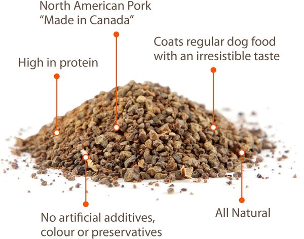 Show full view: Caledon Farms Sprinkles Pork Dry Dog Food Topper, 120-g jar slide 4 of 4