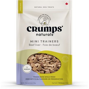 Crumps' Naturals Mini Trainers Beef Freeze-Dried Dog Treats, 126-g bag