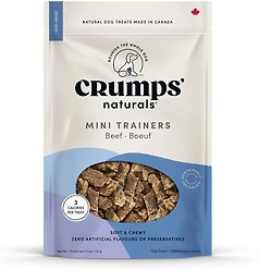 Crumps' Naturals Mini Trainers Semi Moist Beef Soft & Chewy Dog Treats, 132-g bag