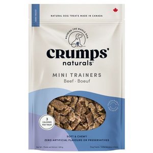 Crumps' Naturals Mini Trainers Semi Moist Beef Soft & Chewy Dog Treats, 300-g bag
