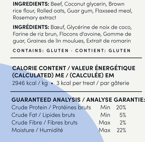 Show full view: Crumps' Naturals Mini Trainers Semi Moist Beef Soft & Chewy Dog Treats, 300-g bag slide 4 of 7