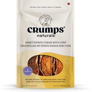 Crumps' Naturals Sweet Potato Liver Chews Dog Treats, 330-g bag