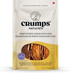 Crumps' Naturals Sweet Potato Liver Chews Dog Treats, 612-g bag