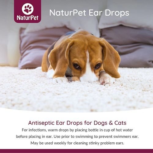 Show full view: NaturPet Ear Drops for Dogs & Cats, 10-mL bottle slide 5 of 7