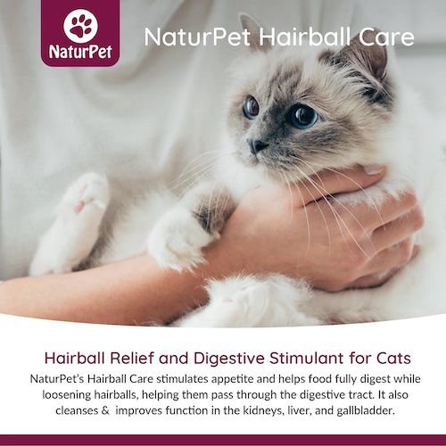 Show full view: NaturPet Hairball Care Treatment for Cats, 100-mL bottle slide 5 of 7