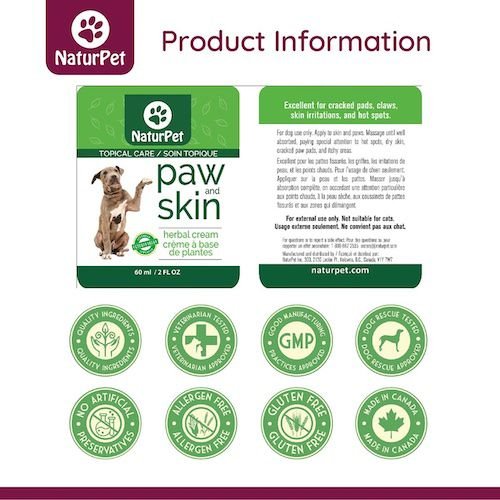 Show full view: NaturPet Paw & Skin Ointment for Dogs, 60-mL tube slide 4 of 7