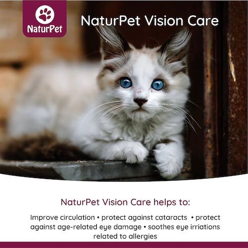 Show full view: NaturPet Vision Care Liquid Supplement for Dogs & Cats, 100-mL bottle slide 3 of 7