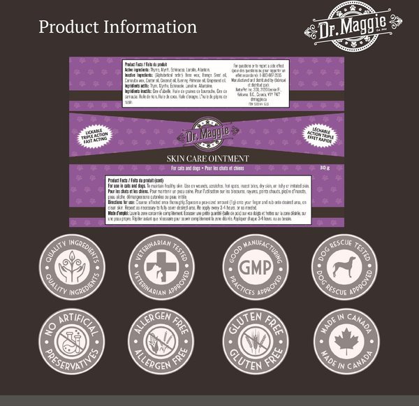 Show full view: Dr. Maggie Skin Care Ointment for Dogs, 30-g bottle slide 4 of 7