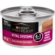 Show in main carousel: Purina Pro Plan Vital Systems Salmon Entree Wet Cat Food, 85-g can, case of 24 slide 1 of 8