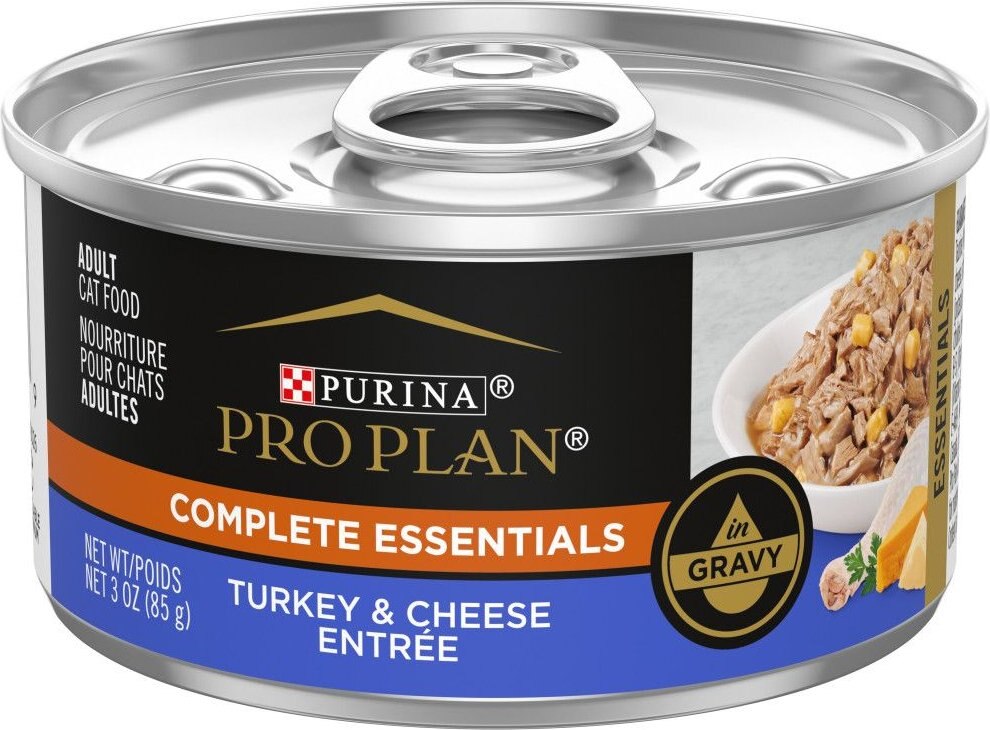 PURINA PRO PLAN Turkey Cheese Entree Wet Cat Food 85 g can