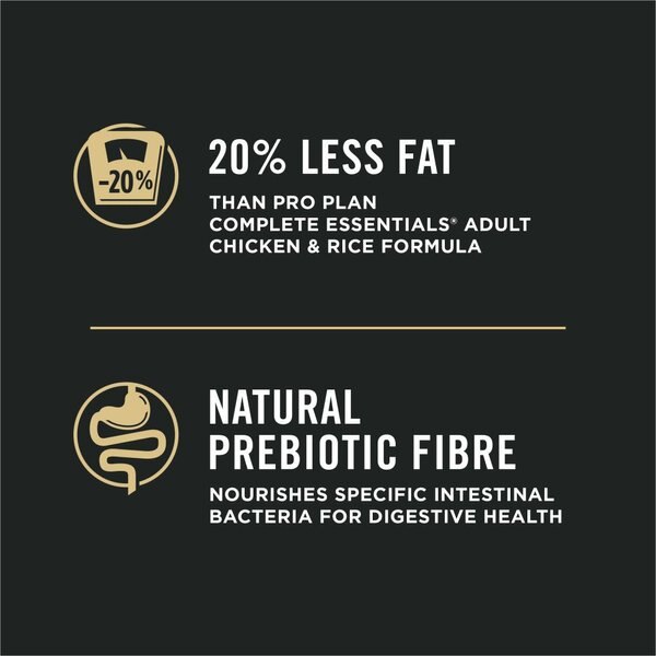 Show full view: Purina Pro Plan Weight Management Chicken & Rice Formula Dry Cat Food, 7.26-kg bag slide 5 of 11