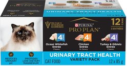 Purina Pro Plan Urinary Tract Health Variety Pack Wet Cat Food, 85-g, case of 12
