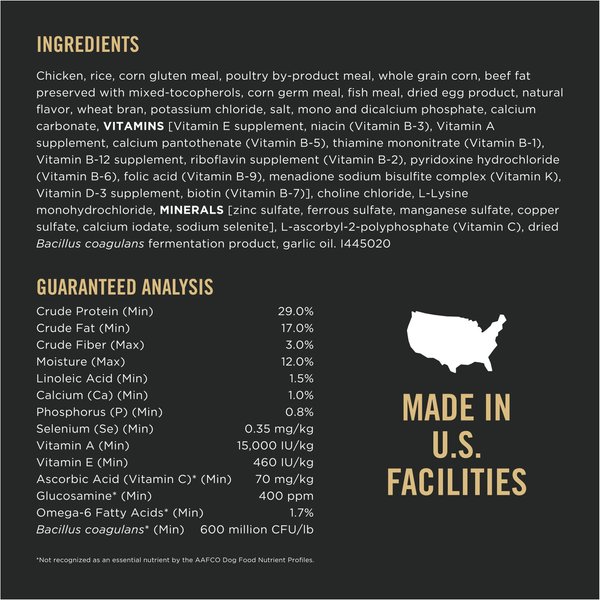 Show full view: Purina Pro Plan Small Breed Chicken & Rice Formula Dry Dog Food, 8.16-kg bag slide 15 of 18