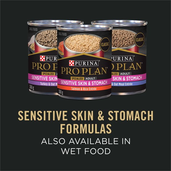 Show full view: Purina Pro Plan Sensitive Skin & Stomach Turkey & Oatmeal Formula Dry Dog Food, 10.9-kg bag slide 6 of 11