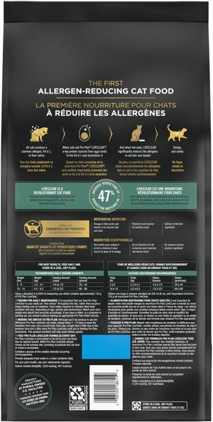 Show full view: Purina Pro Plan LiveClear Salmon & Rice Formula Dry Cat Food, 3.18-kg bag slide 3 of 11