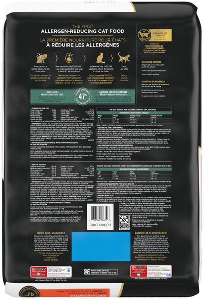 Show full view: Purina Pro Plan LiveClear Salmon & Rice Formula Dry Cat Food, 7.26-kg bag slide 3 of 11