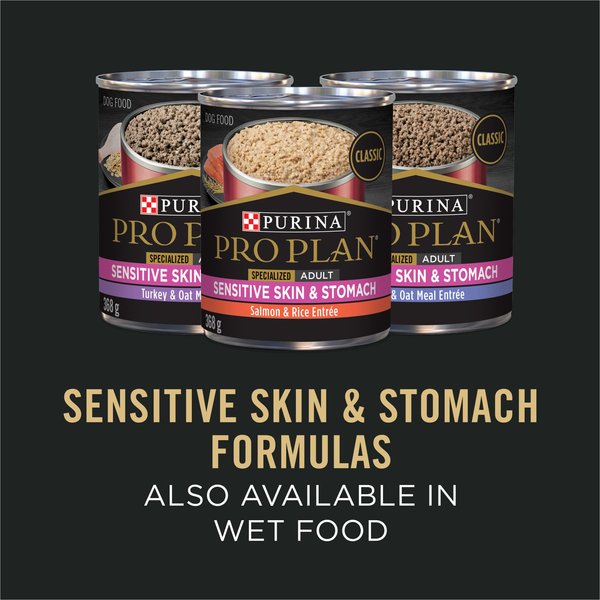 Show full view: Purina Pro Plan Senior Sensitive Skin & Stomach Adult 7+ Salmon & Rice Formula Dry Dog Food, 10.9-kg bag slide 6 of 11