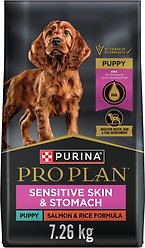 Purina Pro Plan Development Sensitive Skin & Stomach Salmon & Rice Formula Dry Dog Food, 7.26-kg bag