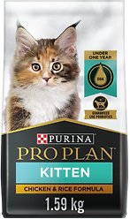 Purina Pro Plan Kitten Development Chicken & Rice Formula Dry Cat Food, 1.59-kg bag