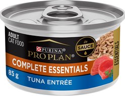 Purina Pro Plan Complete Essentials Tuna Entree Wet Cat Food, 85-g can, case of 24