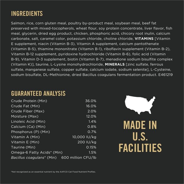 Show full view: Purina Pro Plan Complete Essentials Shredded Blend Salmon & Rice Formula Dry Cat Food, 2.72-kg bag slide 8 of 10