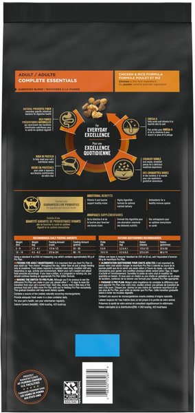 Show full view: Purina Pro Plan Complete Essentials Shredded Blend Chicken & Rice Formula Dry Cat Food, 2.72-kg bag slide 3 of 10